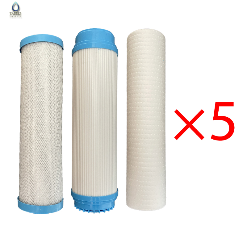 فیلتر پیش تصفیه دستگاه تصفیه آب گیاهی مجموعه 5 عددی